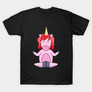 Unicorn meditating T-Shirt